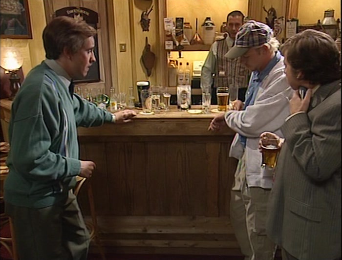 - HOW LONG HAVE WE BEEN DRINKING? - THREE-QUARTERS OF AN HOUR. 