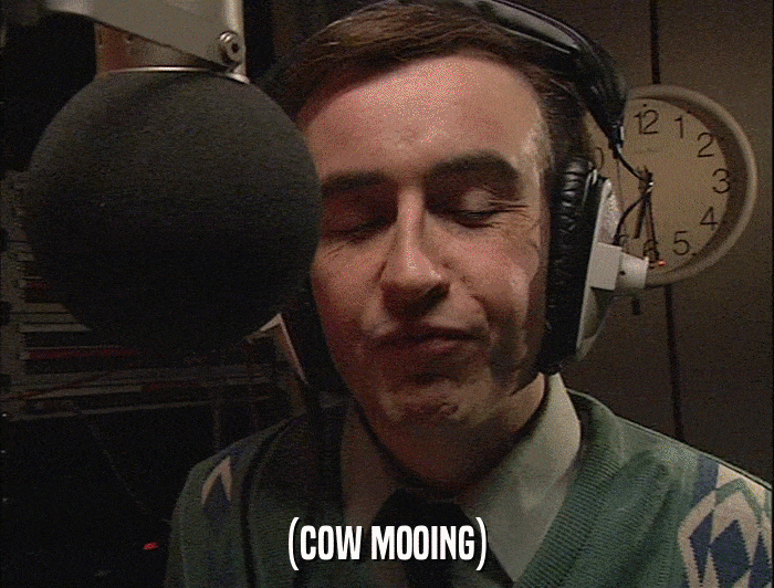 (COW MOOING)  