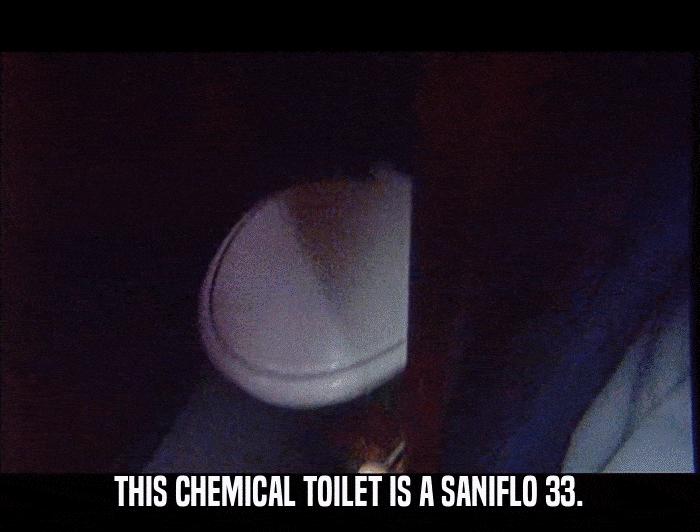 THIS CHEMICAL TOILET IS A SANIFLO 33.  