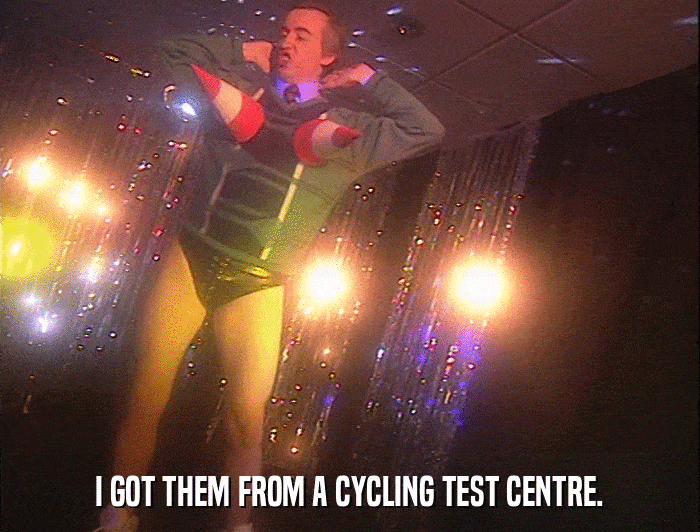 I GOT THEM FROM A CYCLING TEST CENTRE.  