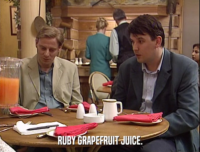 RUBY GRAPEFRUIT JUICE.  