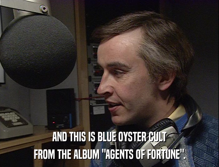 AND THIS IS BLUE OYSTER CULT FROM THE ALBUM 