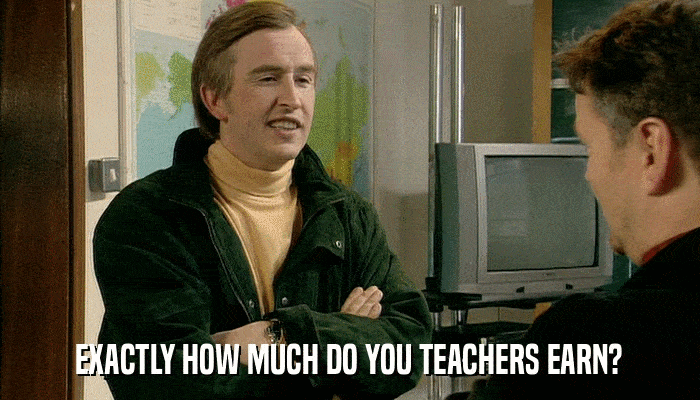 EXACTLY HOW MUCH DO YOU TEACHERS EARN?  