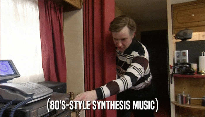 (80'S-STYLE SYNTHESIS MUSIC)  