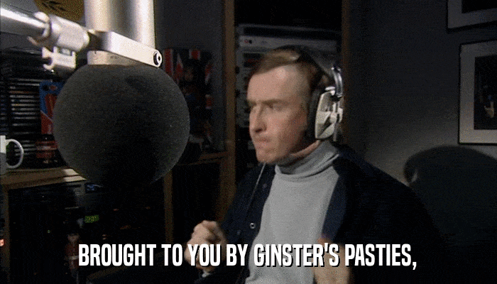 BROUGHT TO YOU BY GINSTER'S PASTIES,  