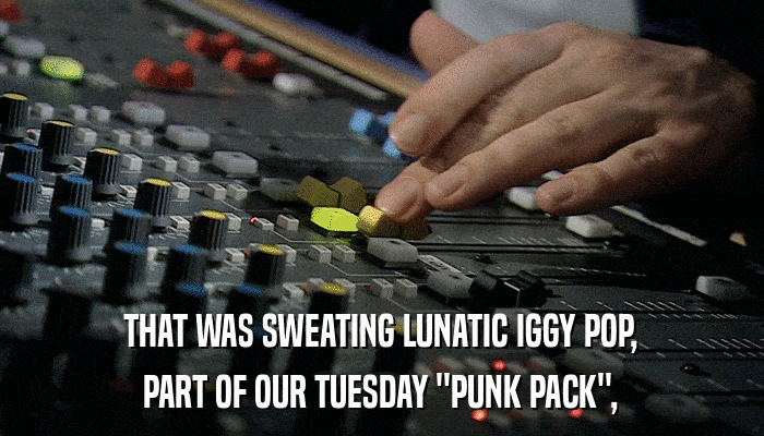 THAT WAS SWEATING LUNATIC IGGY POP, PART OF OUR TUESDAY 