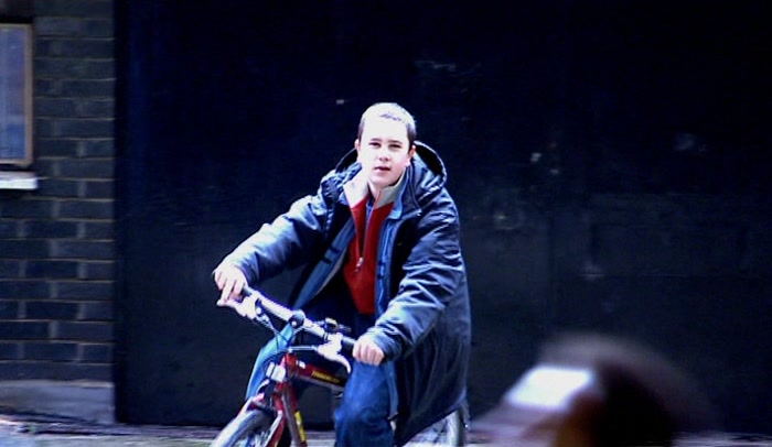 (MARK) 'COME ON, COME ON, PISS OFF. I WANT TO GO TO THE SHOP. 