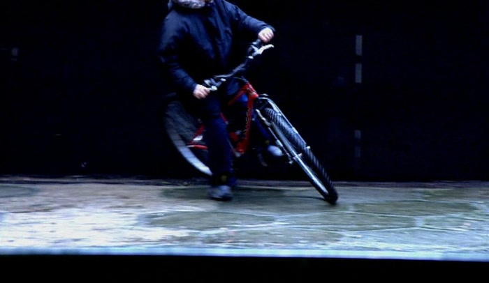 (MARK) 'COME ON, COME ON, PISS OFF. I WANT TO GO TO THE SHOP. 