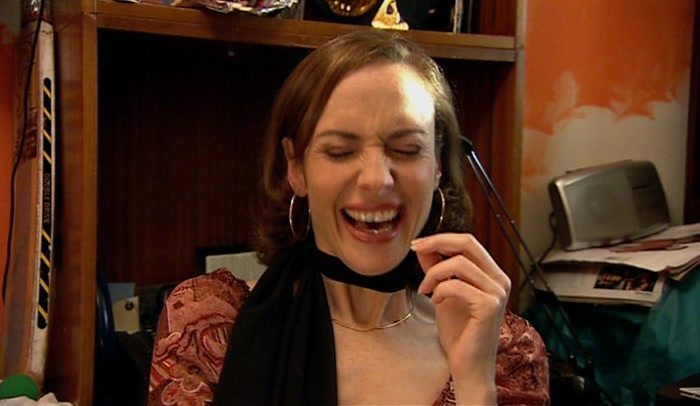 - # WAAAAAAAAAAH!# - (BOTH LAUGHING) 