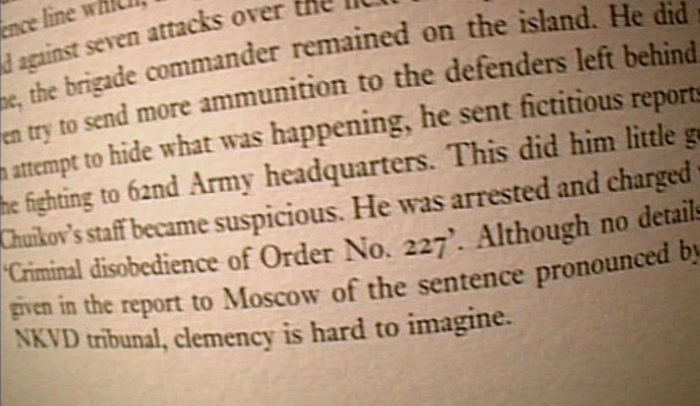 'THOSE KIDS HAVE NO IDEA WHATSOEVER OF WHAT WENT ON AT STALINGRAD. 