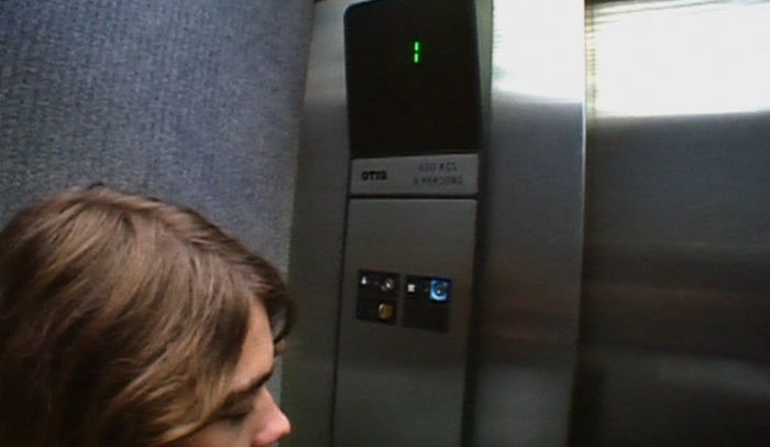THERE IS A NOTICE ABOUT ONLY RIDING THE LIFT TO THE FIRST FLOOR. 