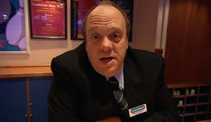 I'VE GOT YOUR NUMBER, MATE. I'VE GOT YOU BY THE SHOES. 