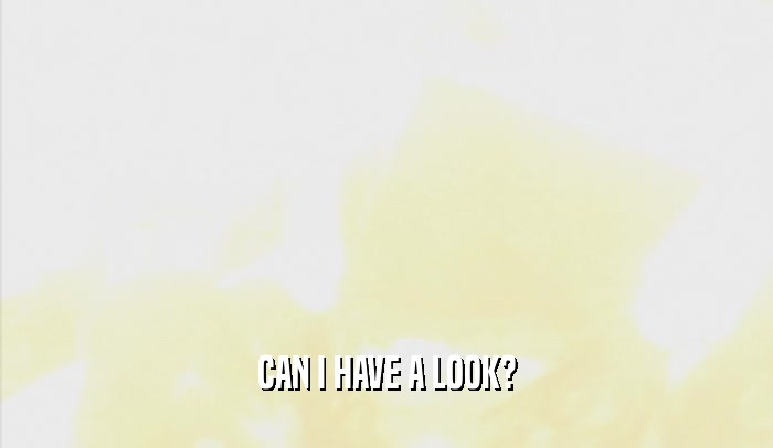 CAN I HAVE A LOOK?  