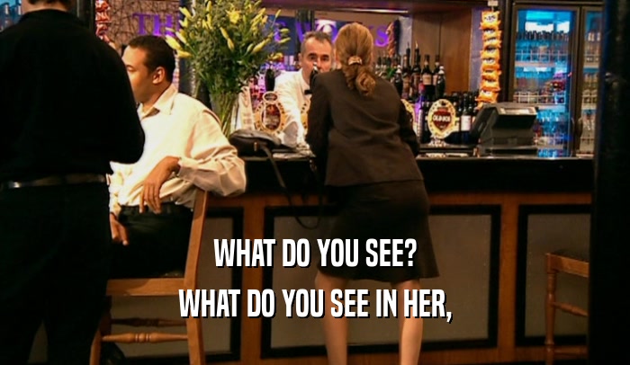 WHAT DO YOU SEE? WHAT DO YOU SEE IN HER, 