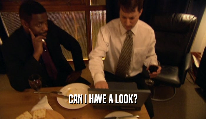 CAN I HAVE A LOOK?  