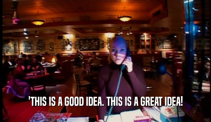 'THIS IS A GOOD IDEA. THIS IS A GREAT IDEA!  