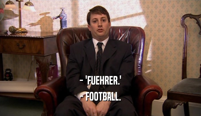 - 'FUEHRER.' - FOOTBALL. 
