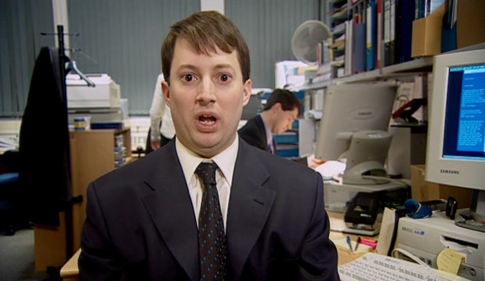 - WELL, I'LL GET ON WITH THESE. - OH, LET ME... 