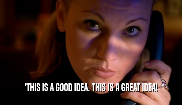 'THIS IS A GOOD IDEA. THIS IS A GREAT IDEA!  