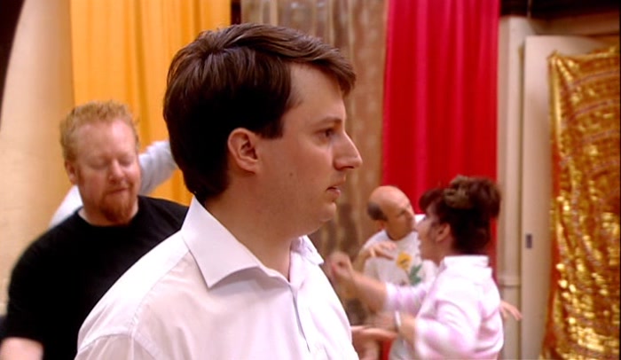 'I'M NOT REALLY HERE, IT'S RESEARCH. I'M LOUIS THEROUX. I'M LOUIS THEROUX. 