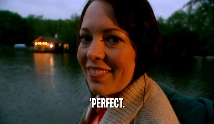 'PERFECT.  