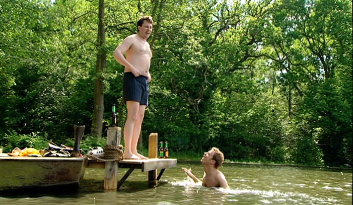 I'M NOT SURE I WANT TO SWIM, ACTUALLY. I MIGHT JUST WATCH. 