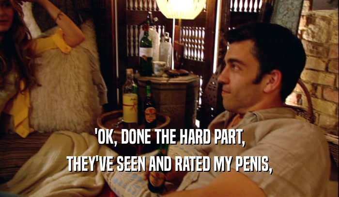 'OK, DONE THE HARD PART, THEY'VE SEEN AND RATED MY PENIS, 