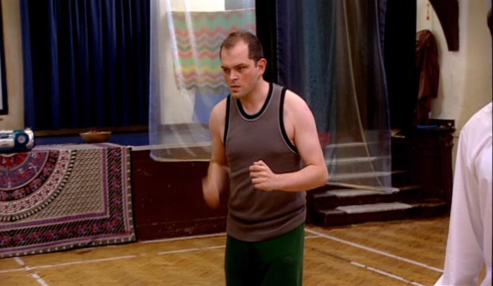 'HE'S PROBABLY HERE FOR COMMUNITY SERVICE.  