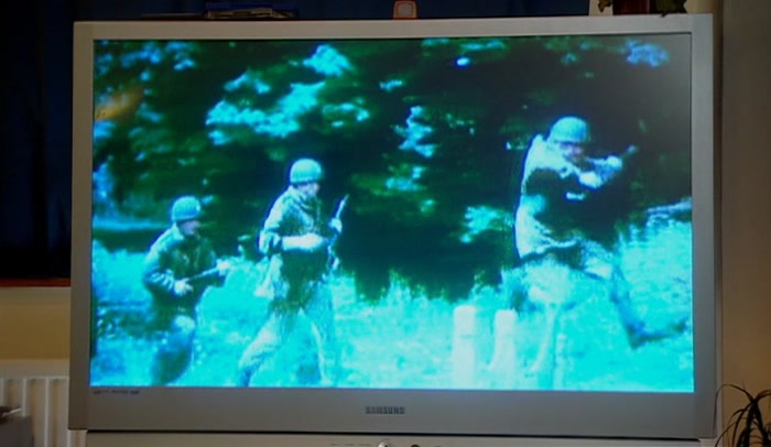 I'D LIKE TO SEE 'EM RUN LIKE THAT CARRYING REAL STEN GUNS. 