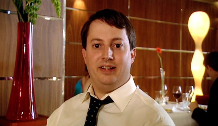 BORING? WHAT, COS HE DOESN'T GO AROUND WITH... A HAIRCUT 