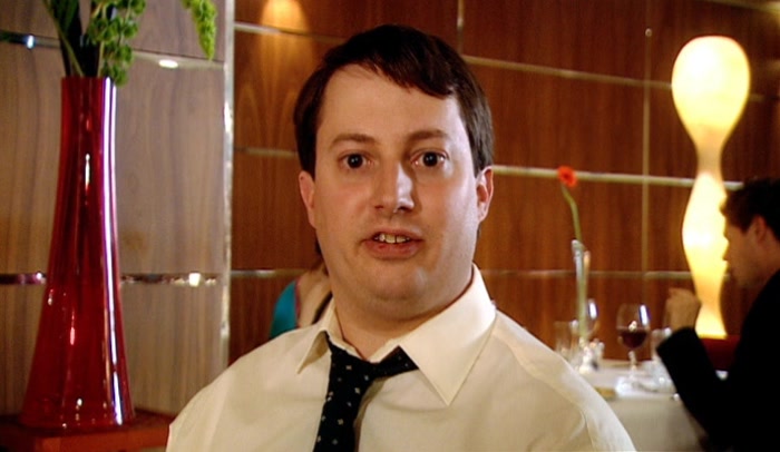 BORING? WHAT, COS HE DOESN'T GO AROUND WITH... A HAIRCUT 