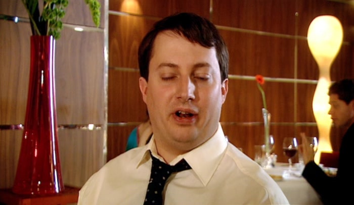 BORING? WHAT, COS HE DOESN'T GO AROUND WITH... A HAIRCUT 