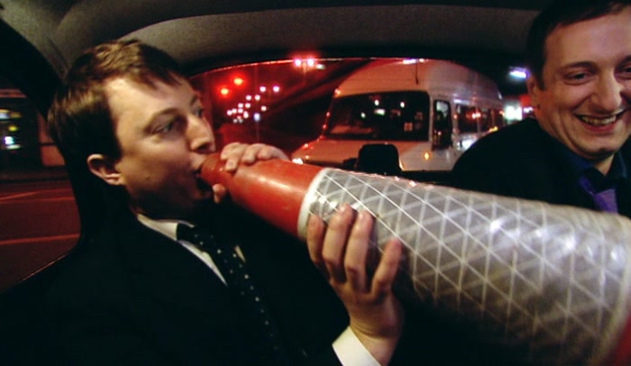 OH, COME ON, LADS, LET'S LOSE THE CONE. I'M A SOMEBODY NOW. THERE'S NO NEED FOR A CONE. 