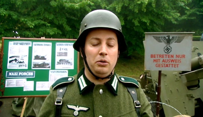 OH! ER, YES, YES, RIGHT. YES. THE FATHERLAND NEEDS THE FUHRER. 
