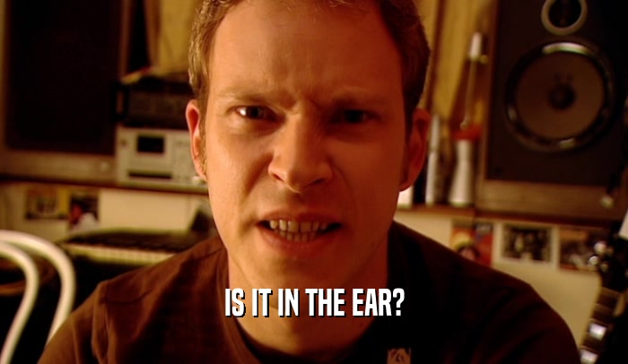 IS IT IN THE EAR?  