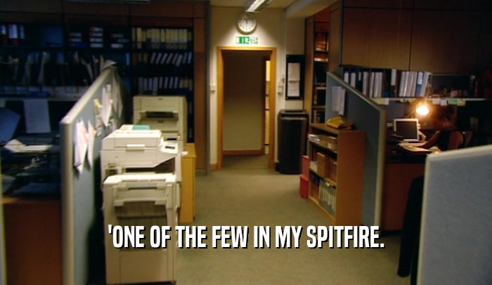 'ONE OF THE FEW IN MY SPITFIRE.  