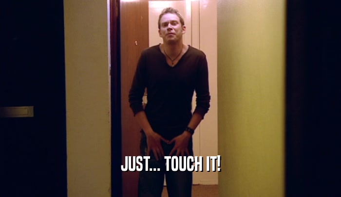 JUST... TOUCH IT!  