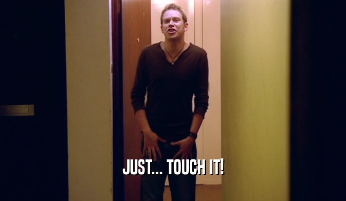 JUST... TOUCH IT!  