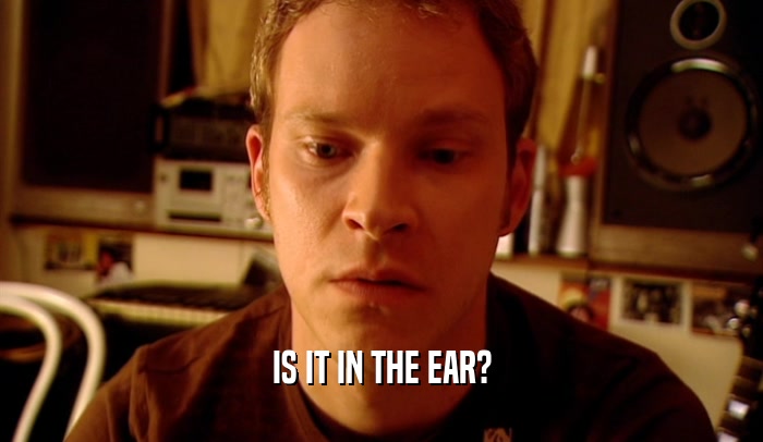 IS IT IN THE EAR?  