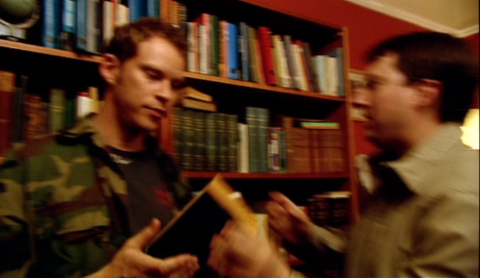 JEREMY, DON'T MANHANDLE THE BOOKS!  
