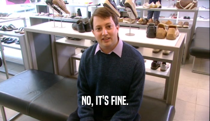 NO, IT'S FINE.  