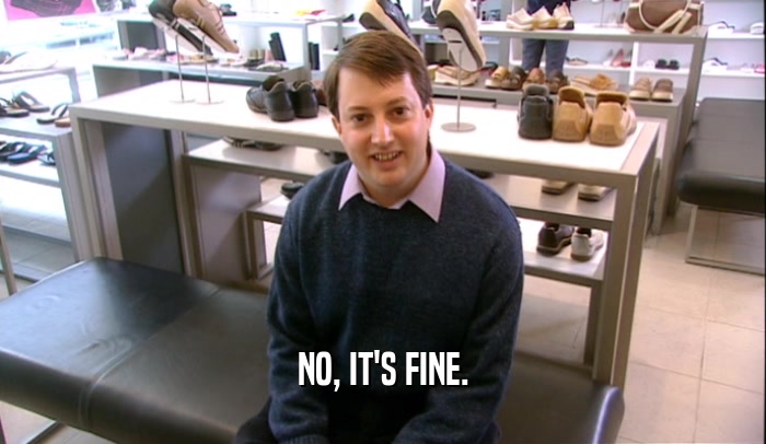NO, IT'S FINE.  