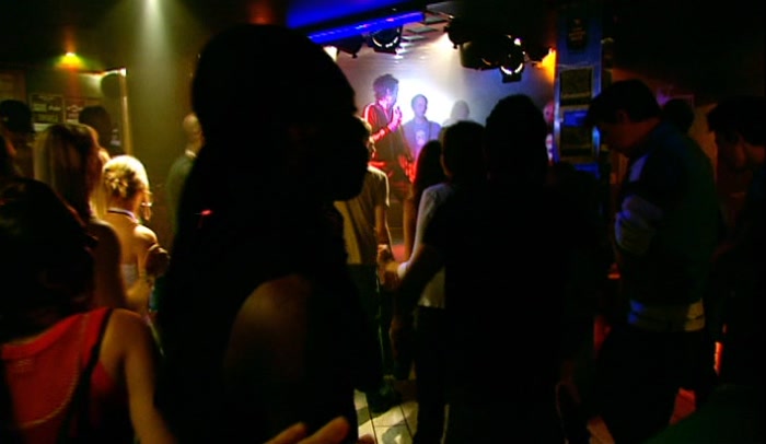 I NEED TO GET TO THE STAGE. I'M IN THE... BAND.  