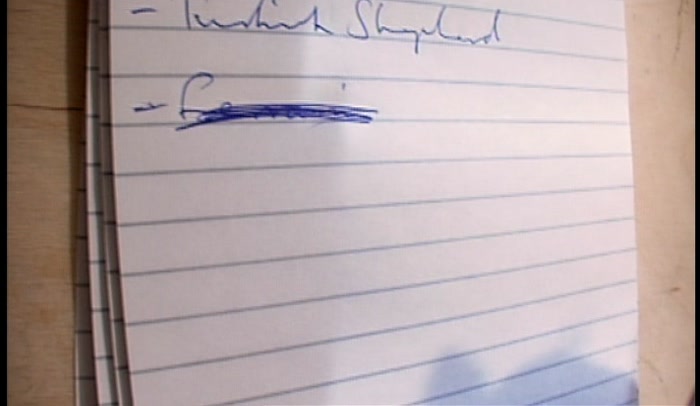 'SHIT, I'M MAKING TOO MANY NOTES! JUST IMBIBE THE CULTURE. 