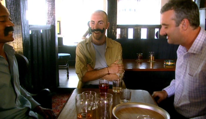 - MATE, AREN'T YOU GONNA SLAM? - I DON'T DRINK, IT'S A BUDDHIST THING. 