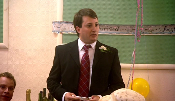 BUT THEN PERHAPS THAT'S APPROPRIATE, SINCE THIS ISN'T A PROPER WEDDING... 