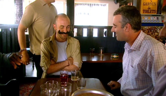 - MATE, AREN'T YOU GONNA SLAM? - I DON'T DRINK, IT'S A BUDDHIST THING. 