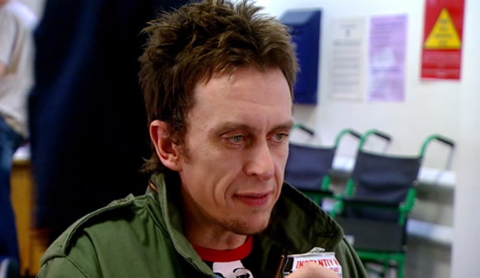 I DON'T KNOW, MARK. I'M HAVING SECOND THOUGHTS. HE SEEMS REALLY HAPPY. 