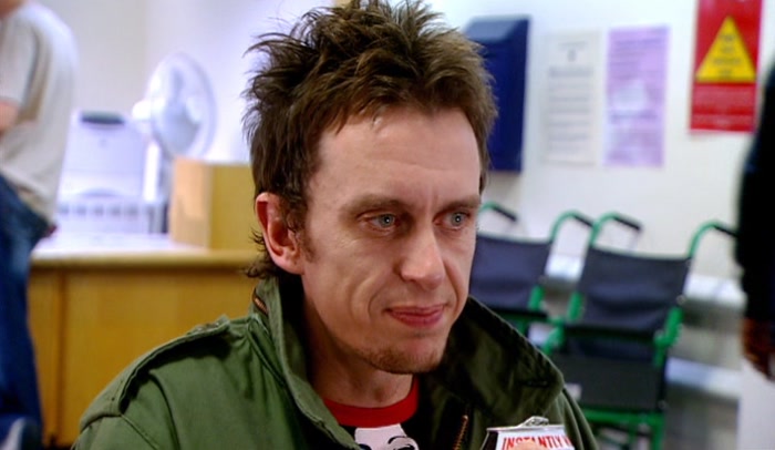 I DON'T KNOW, MARK. I'M HAVING SECOND THOUGHTS. HE SEEMS REALLY HAPPY. 