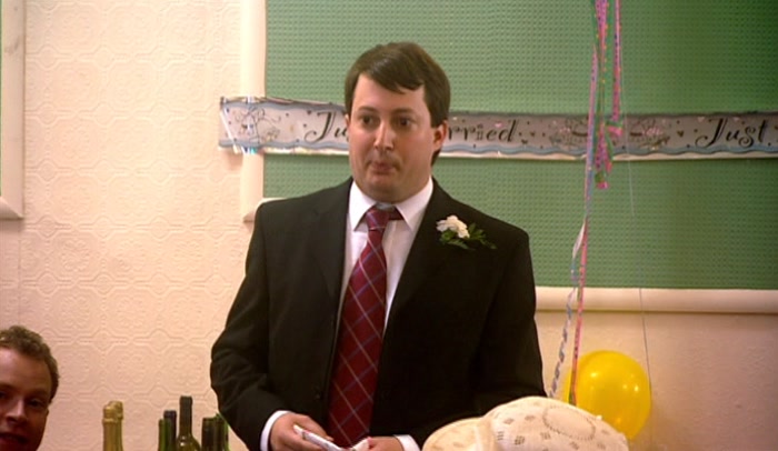 BUT THEN PERHAPS THAT'S APPROPRIATE, SINCE THIS ISN'T A PROPER WEDDING... 